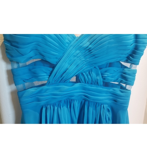 Turquoise Blue Hi-Low Dress - Picture 5 of 6